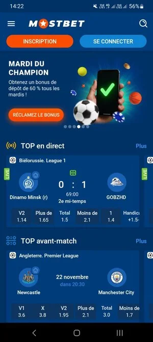 Télécharger Mostbet Côte d'Ivoire